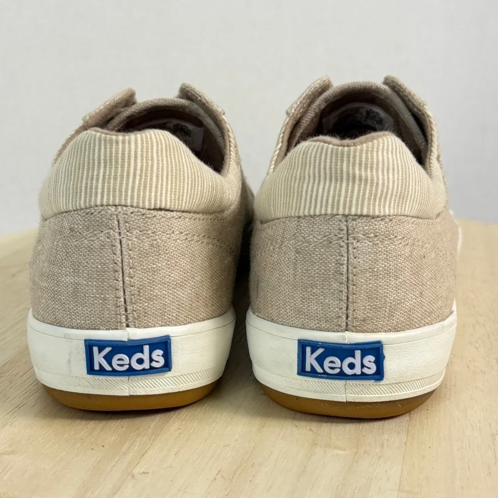 Keds Women's Sneakers Canvas Stripe Oxford Athleisure Memory Foam Shoes Size 11W